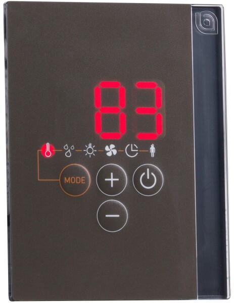 Ovládací panel regulace SENTIOTEC Professional D3, černá CFSSTC534L