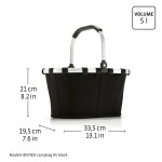 Košík Reisenthel Carrybag XS Frame Raffia black