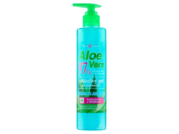 VivaPharm Chladivý gel po opalování aloe vera 97% 250 ml