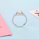 Elenys stříbrný rhodiovaný prsten Klasická elegance Velikost: 7 (EU: 54-56)