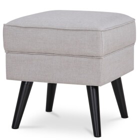 Taburet, krémová látka, nohy buk