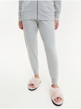 Světle šedé dámské žíhané tepláky Calvin Klein Jeans dámské