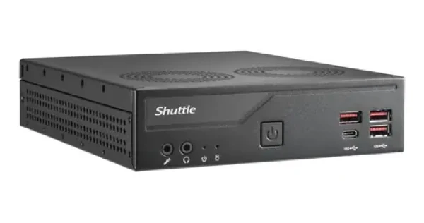 Shuttle XPC slim DB860 černá / Barebone / LGA1851 / Intel B860 / 2x SO-DIMM DDR5 / M.2 NVMe + SATA / 2x LAN (DB860)