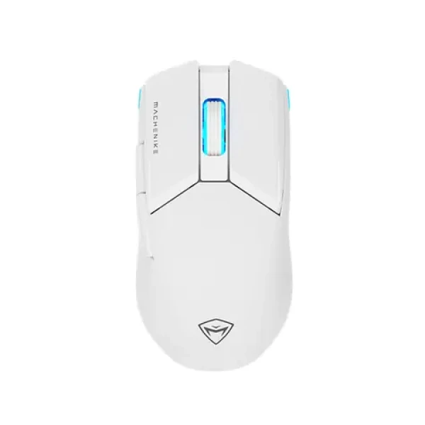 Machenike M7 Pro bílá / bezdrátová herní myš / optická / 26000 DPI / 6 tlačítek / RGB / 700 mAh / 2.4GHz (208941)