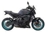 Yamaha MT-09 24-25 Klín pod motor - 3 barvy - Karbonový vzhled-stříbrná mřížka