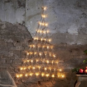 STAR TRADING Světelná LED dekorace Star / Tree, stříbrná barva, plast