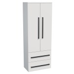Koupelnová skříňka vysoká SAT Cube Way 60x163x33 cm bílá lesk CUBE3CHV60BL CUBE3CHV60BL