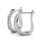Royal Fashion stříbrné pozlacené náušnice Swarovski DES0225-WG