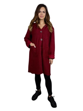 HOSH Kabát Elvane Velikost: UNI, Barva: Vínová