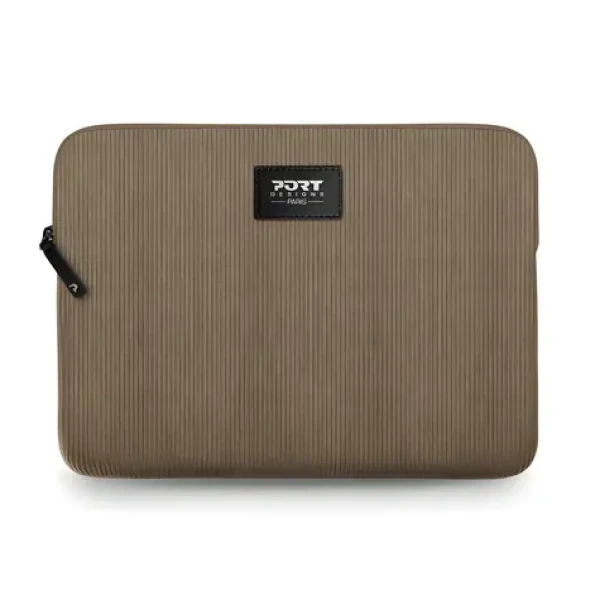 Port Designs Milano II Eco Sleeve pískově hnědá / Pouzdro na notebook / 13/14" / Manšestr / Eco (140723)