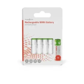 Nedis Dobíjecí Ni-MH baterie AA 4 ks / 1.2 V DC / 1300 mAh (BANM13HR64B)