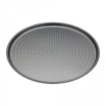 Kitchen Craft Kulatý plech na pečení Pizza Tray ⌀ 32 cm, šedá barva, kov