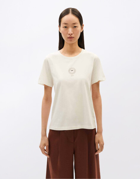 Tričko Thinking MU Soleil White Ida T-Shirt WHITE