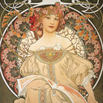 Kalendář 2025 poznámkový: Alfons Mucha, 30 30 cm