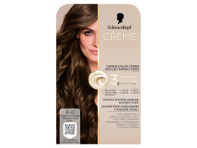 Schwarzkopf Creme Supreme Pečující barvicí krém 6-0 přirozená tmavá blond