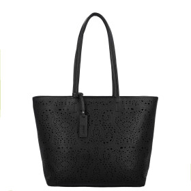 Stylová dámská koženková kabelka na rameno Zoe, černá