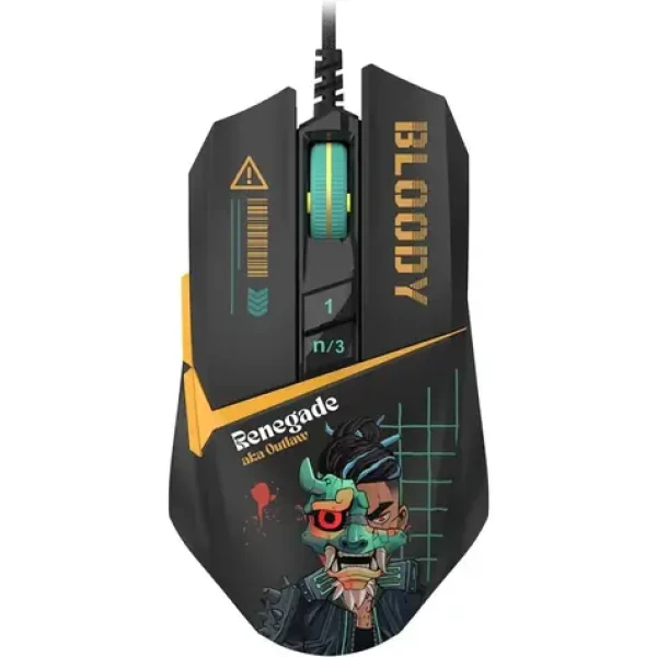 A4tech Bloody W63 Max černá / Herní optická myš / 12 000 DPI / 2000 Hz / RGB / USB (A4TMYS47619)