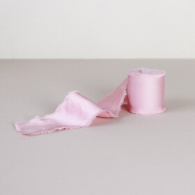 Bella Rose Saténová stuha 4 cm – Rose (4,5 m), růžová barva, textil
