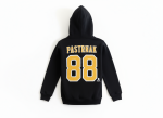 Outerstuff Dětská mikina David Pastrňák #88 Boston Bruins NHL Flat Alt Cpt N&N Flc Hood Velikost: Dětské S (6 - 8 let)