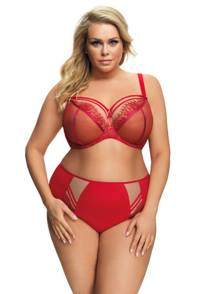 Gorsenia K 497 M-3XL Paradise spodní díl bikin červený Ruda XXL