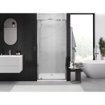 MEXEN/S - Exo sprchové dveře křídlové 95, transparent, chrom 8181-095-000-01-00