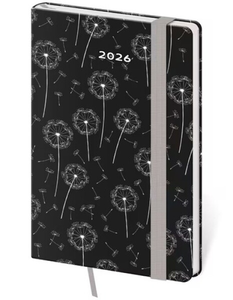 Diář 2026 týdenní kapesní Vario - Dandelion s gumičkou