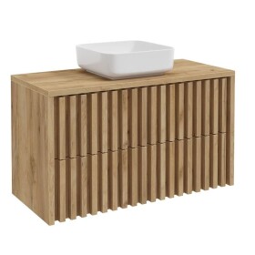 Koupelnová skříňka s krycí desku SAT Delano 100x56x46 cm dub mat DELANO100ZDDE DELANO100ZDDE