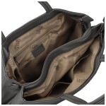 Módní dámská koženková kabelka na rameno Coveri Temari, šedá