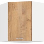 Horní rohová skříňka Sára 58x58 GN-72 1F Barva korpusu: Bílá, Barva dvířek: Dub Sonoma