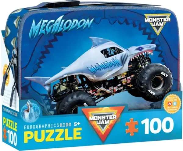 EUROGRAPHICS Puzzle ve svačinovém boxu Megalodon Monster Jam