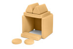 SHAPPY Dětská rozkládací pěnová pohovka SHAPPY PLAY mini Barva: Soft Beige