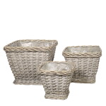 Chic Antique Proutěný obal na květiny French Basket Nature Velikost L, přírodní barva, plast, proutí