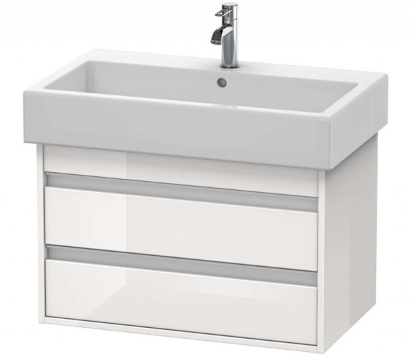 DURAVIT - Ketho Umyvadlová skříňka 48x75x44 cm, 2 zásuvky, lesklá bílá KT663702222