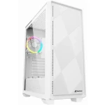 Sharkoon VS8 RGB bílá / ATX / 2x USB 3.0 / 1x USB-C /3x 120mm / bez zdroje / průhledná bočnice (4044951039098)