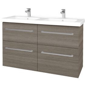 Dřevojas - Umyvadlová skříňka BIG INN SZZ4 125 - D03 Cafe / Úchytka T03 / D03 Cafe 27653C