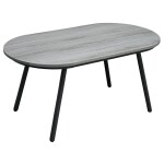 Zahradní set 1+1+2, stůl 90x48, židle a dvojsedačka, Antracitový umělý ratan, kov antracit, tmavě šedá látka.