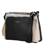 Trendy dámská koženková crossbody kabelka Vanda, černá