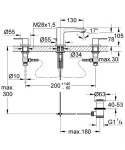 GROHE - Eurostyle Cosmopolitan Umyvadlová 3-otvorová baterie, chrom 20208002