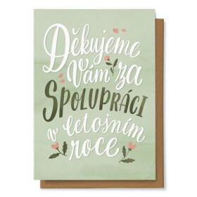 Přání Děkujeme Vám za spolupráci