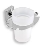 NOVASERVIS - Držák kartáčků a skleničky Metalia 12 chrom 0249,0