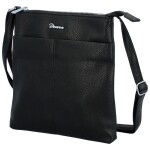 Praktická dámská koženková crossbody Alice, černá