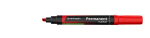 Popisovač Centropen 8576 permanentní, klínový hrot - červený