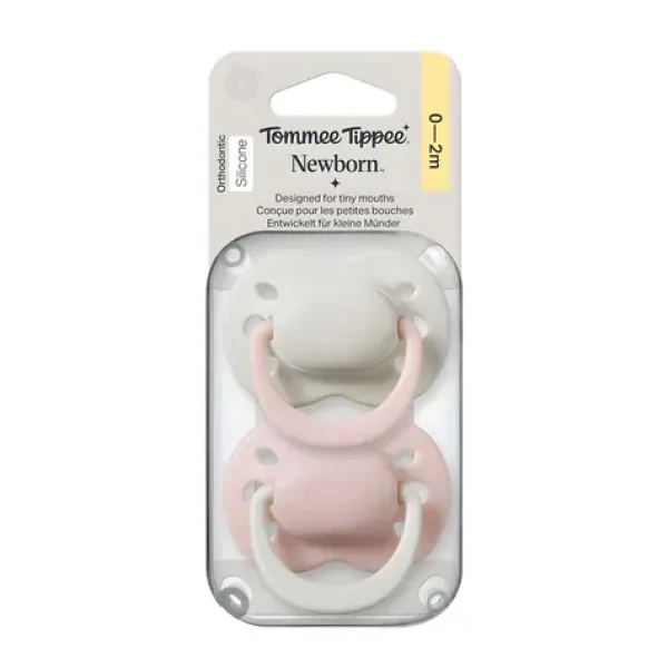 Tommee Tippee Newborn Girl / Silikonový dudlík / 0-2 m / 2 ks