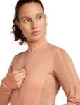 ICEBREAKER Wmns Mer 200 Realfleece Descender LS Half Z, Desert Sand (vzorek) velikost: S