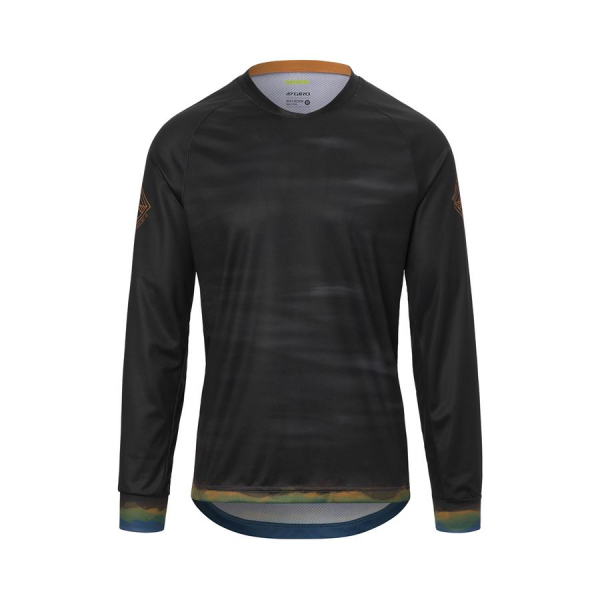 Pánský cyklistický dres Roust LS Jersey Black Hot Lap