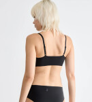 SLOGGI ZERO MICROFIBRE 2.0 - ultralehká bezešvá braletka z recyklovaného mikrovlákna Sloggi BLACK S