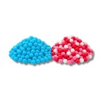 Cukrové perly SweetArt nebesky modré a Love mix 7 mm (120 g)