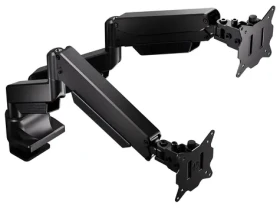 Endorfy Atlas GS Pro Double černá / Držák monitorů / 2x monitor / plynová pružina / VESA 75-100mm / 2x16kg (EY8F007)