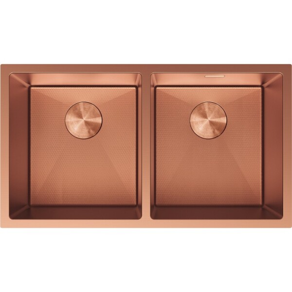 MEXEN - Binox ocelový dřez 2-bowl 800 x 450 mm, měď HC 6421802000-65HC