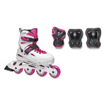 Kolečkové brusle Rollerblade FURY Combo, White/Pink Velikost EUR: 36.5-40.5